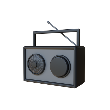 Radio  3D Icon