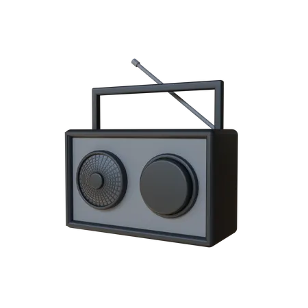 Radio  3D Icon