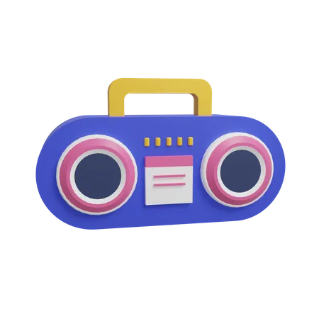 Radio  3D Icon