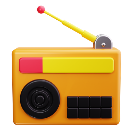 Radio  3D Icon