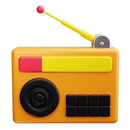 Radio  3D Icon