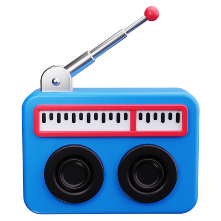 Radio  3D Icon