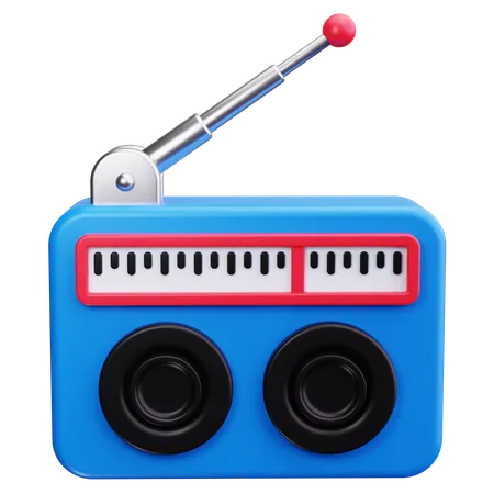 Radio  3D Icon