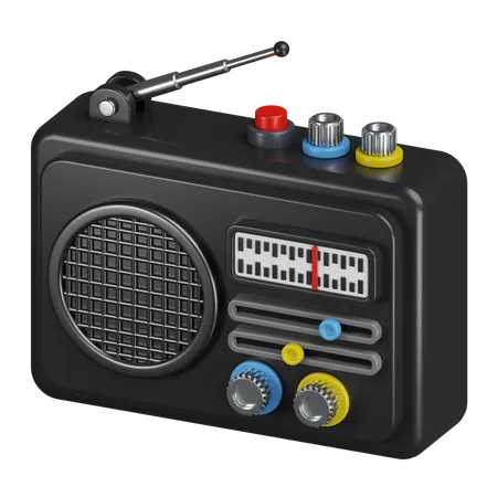 Radio  3D Icon