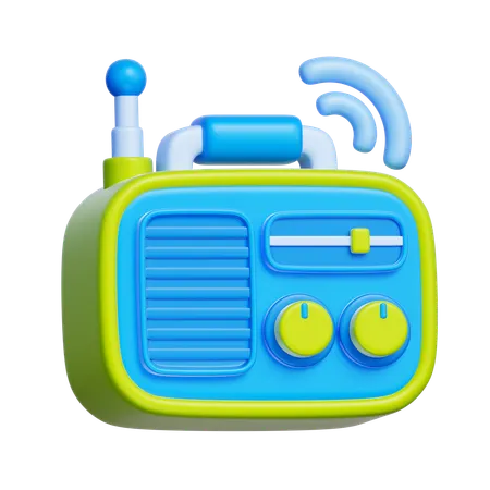 Radio  3D Icon