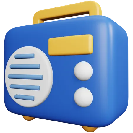 Radio  3D Icon