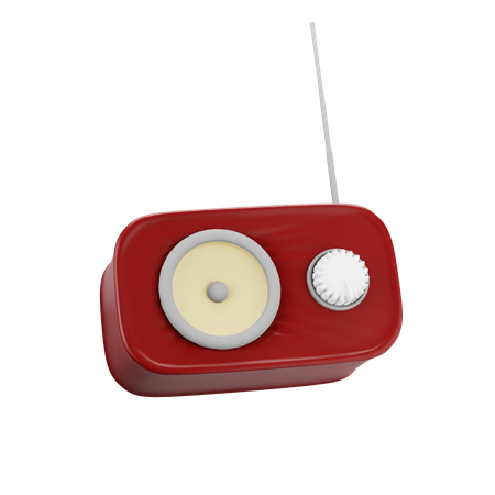 Radio  3D Icon