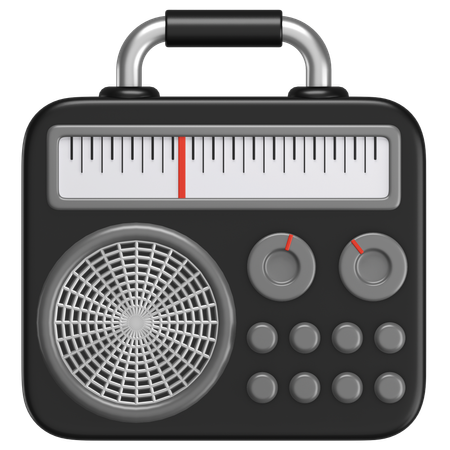 Radio  3D Icon