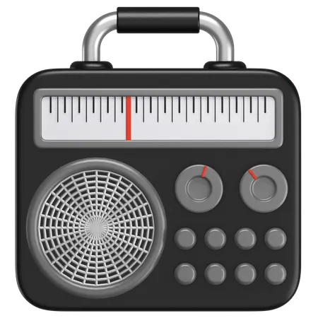 Radio  3D Icon