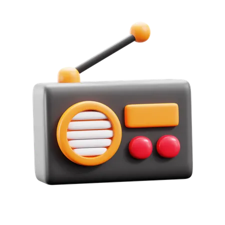 Radio  3D Icon