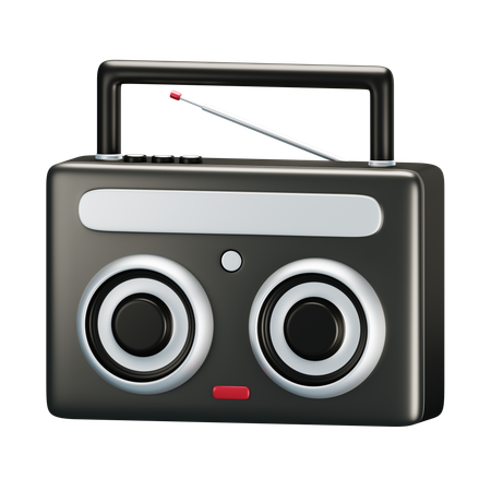 Radio  3D Icon