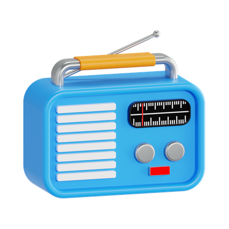 Radio  3D Icon