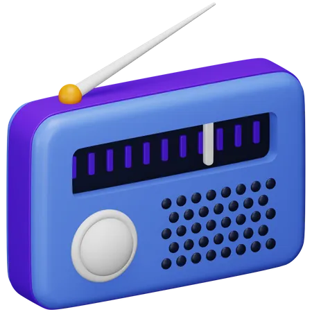 Radio  3D Icon