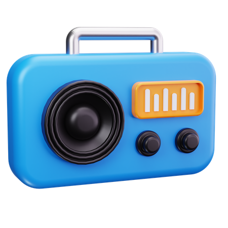 Radio  3D Icon
