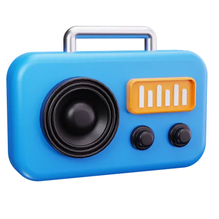 Radio  3D Icon