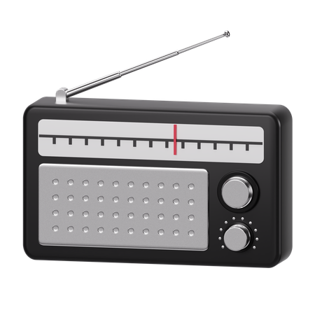 Radio  3D Icon