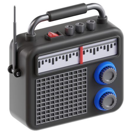 Radio  3D Icon