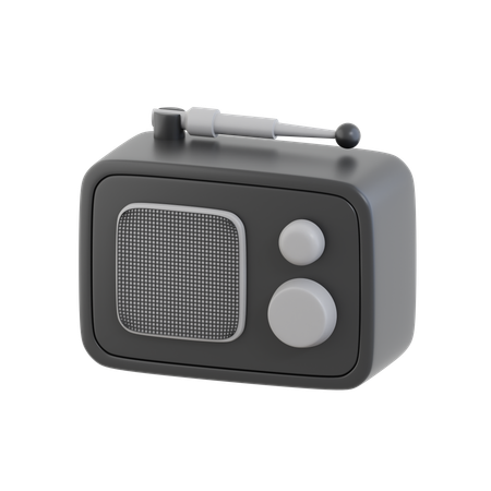 Radio  3D Icon