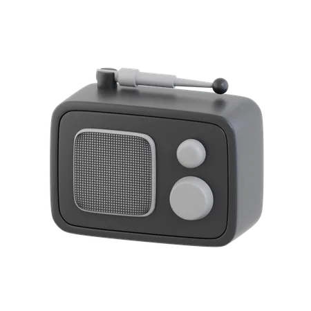 Radio  3D Icon