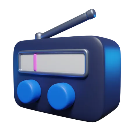 Radio  3D Icon