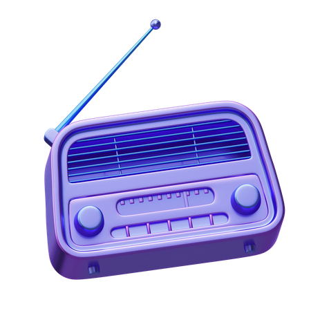 Radio  3D Icon