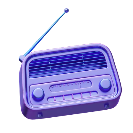 Radio  3D Icon