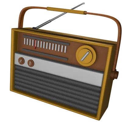 Radio  3D Icon