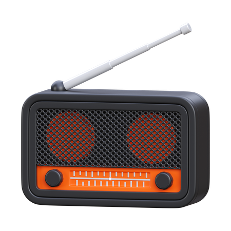 Radio  3D Icon