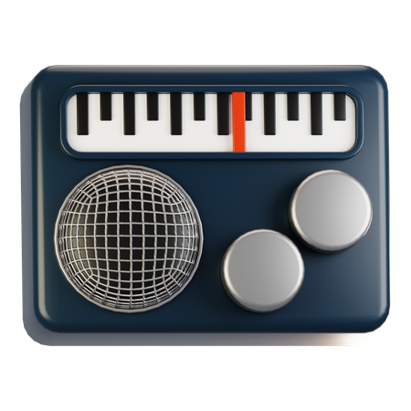 Radio  3D Icon