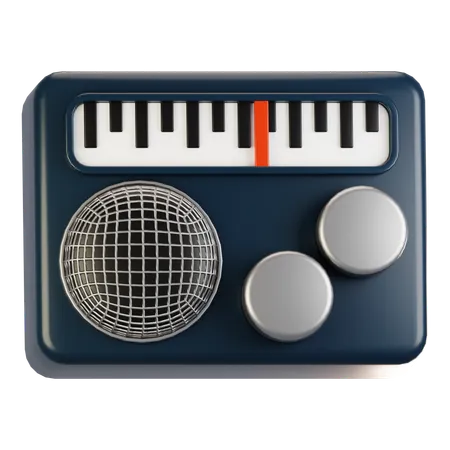 Radio  3D Icon