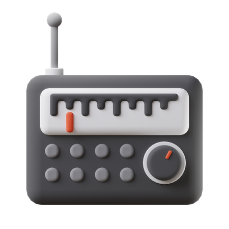 Radio  3D Icon