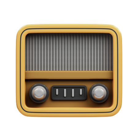 Radio  3D Icon