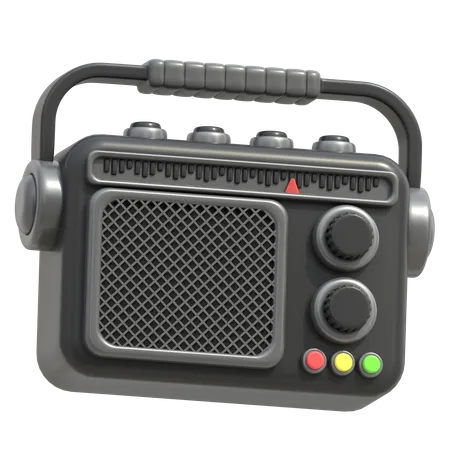 Radio  3D Icon