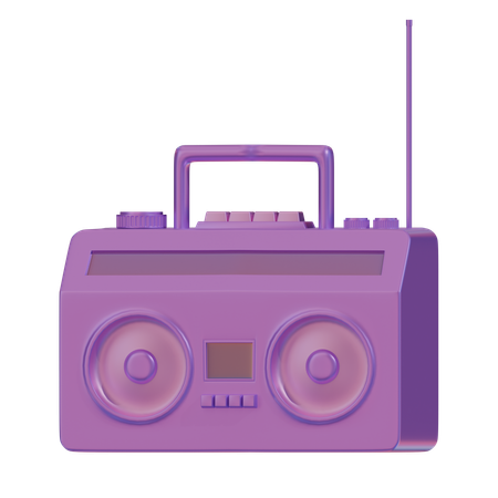 Radio  3D Icon