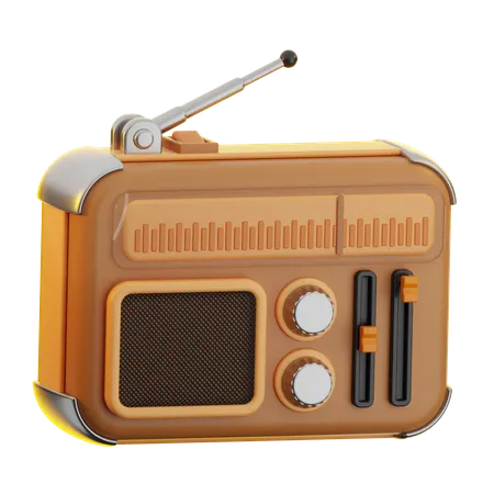 Radio  3D Icon
