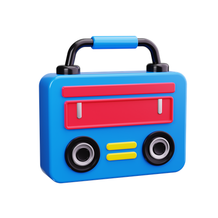Radio  3D Icon