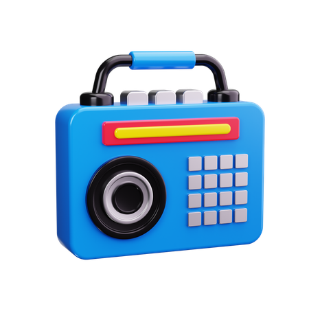 Radio  3D Icon