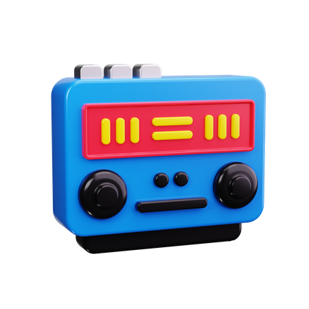 Radio  3D Icon