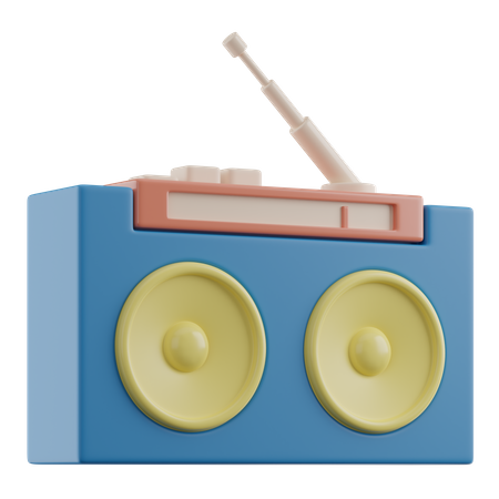Radio  3D Icon