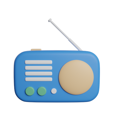 Radio  3D Icon