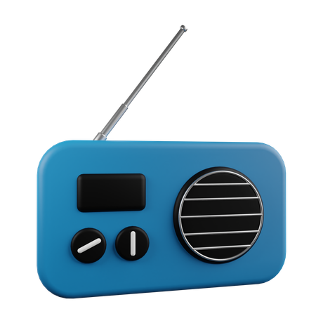 Radio  3D Icon