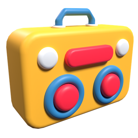 Radio  3D Icon