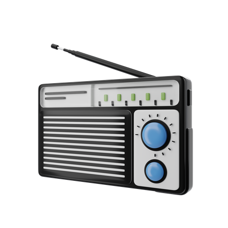 Radio  3D Icon