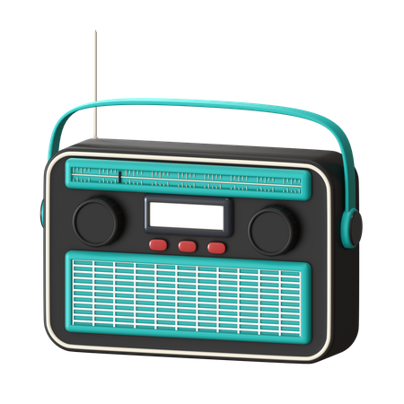 Radio  3D Icon