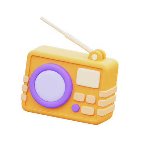 Rádio  3D Icon