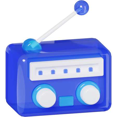 Radio  3D Icon