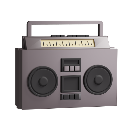 Radio  3D Illustration