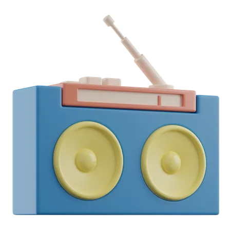 Radio  3D Illustration