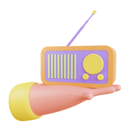 Radio  3D Illustration