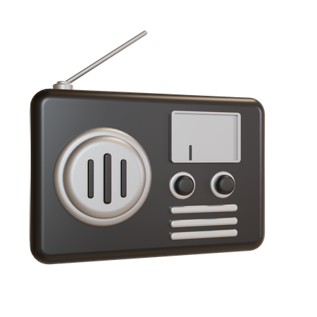 Radio  3D Illustration